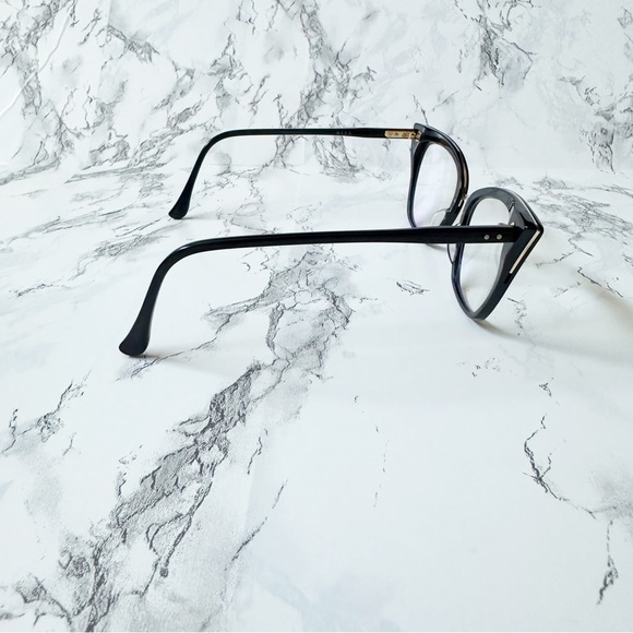 DITA Rebella Eyeglasses Navy Blue Gold Cateye - Picture 7 of 12